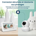 Moniteur HD Vidéo pour Bébé - Babyphone avec Écran Divisé 5“ et 2 Caméras 720p