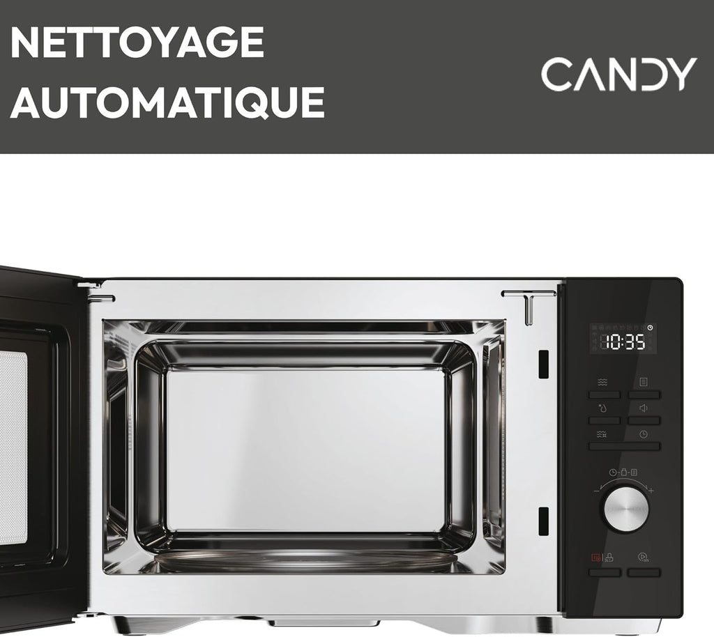 Essenza CMWA32EDLB Four Micro-ondes 1000W 32L Digital, Fonction Décongélation et Nettoyage Auto