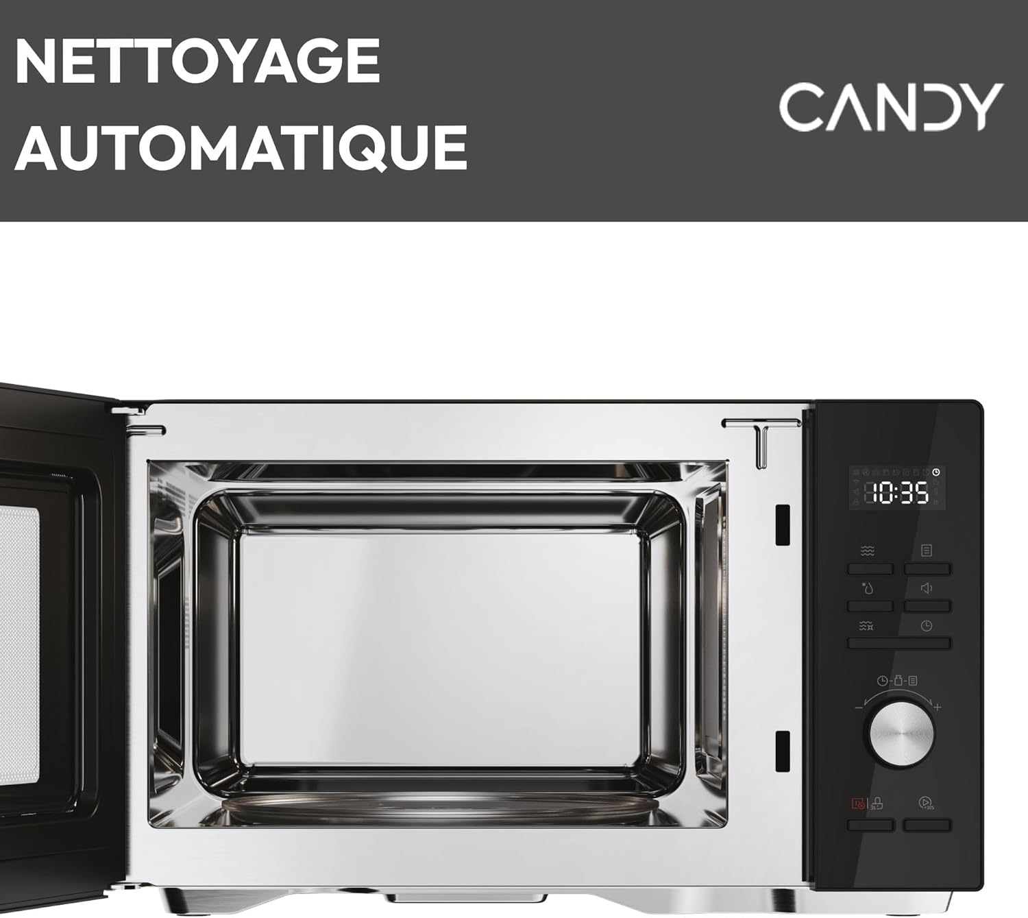Essenza CMWA32EDLB Four Micro-ondes 1000W 32L Digital, Fonction Décongélation et Nettoyage Auto