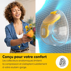 Tire-lait double électrique Freestyle Mini Hands-Free avec collecteurs mains libres et batterie rechargeable