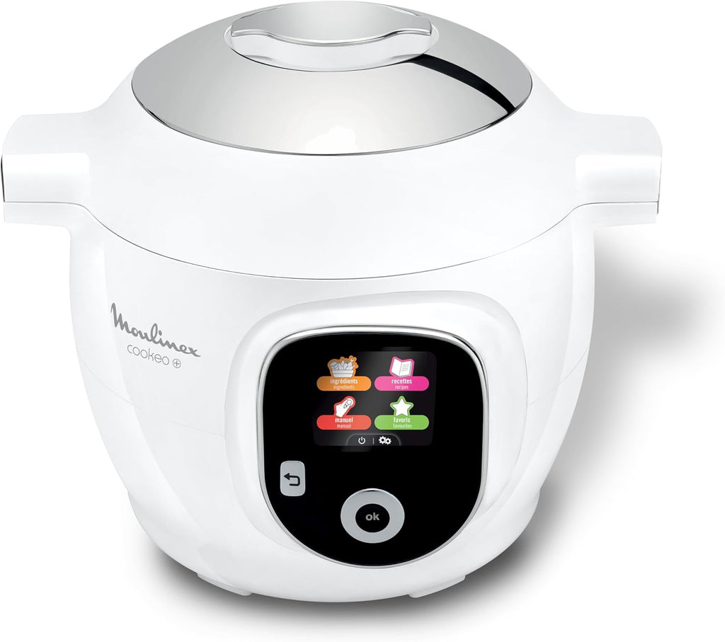Cookeo Multicuiseur intelligent 6L, Ecran intuitif, 1600W, Blanc, CE854110
