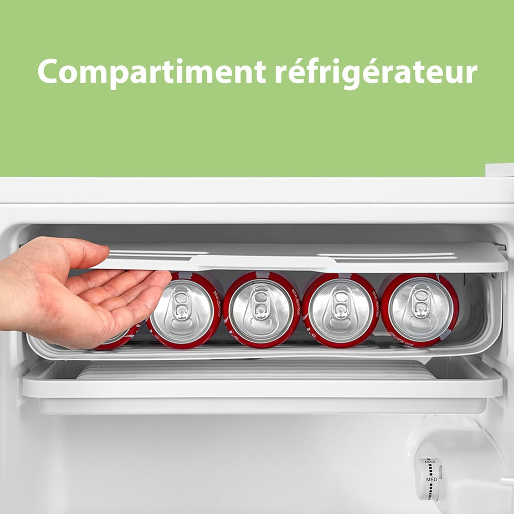 RCD93WH2(E) Réfrigérateur à une porte, 93 L, Contrôle de la température, Silencieux