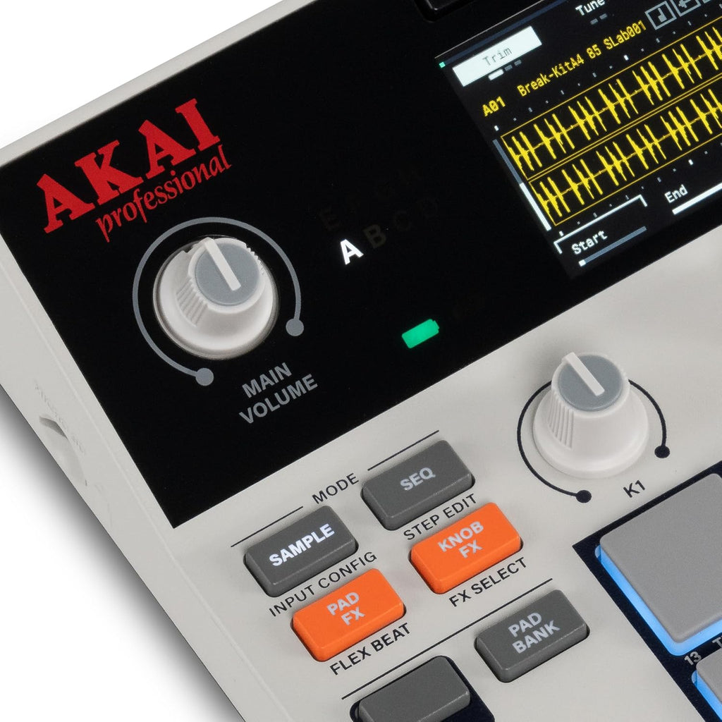 Professional MPC Sample - Portable Autonome avec Batterie Rechargeable, USB-C, Haut-Parleur et Micro