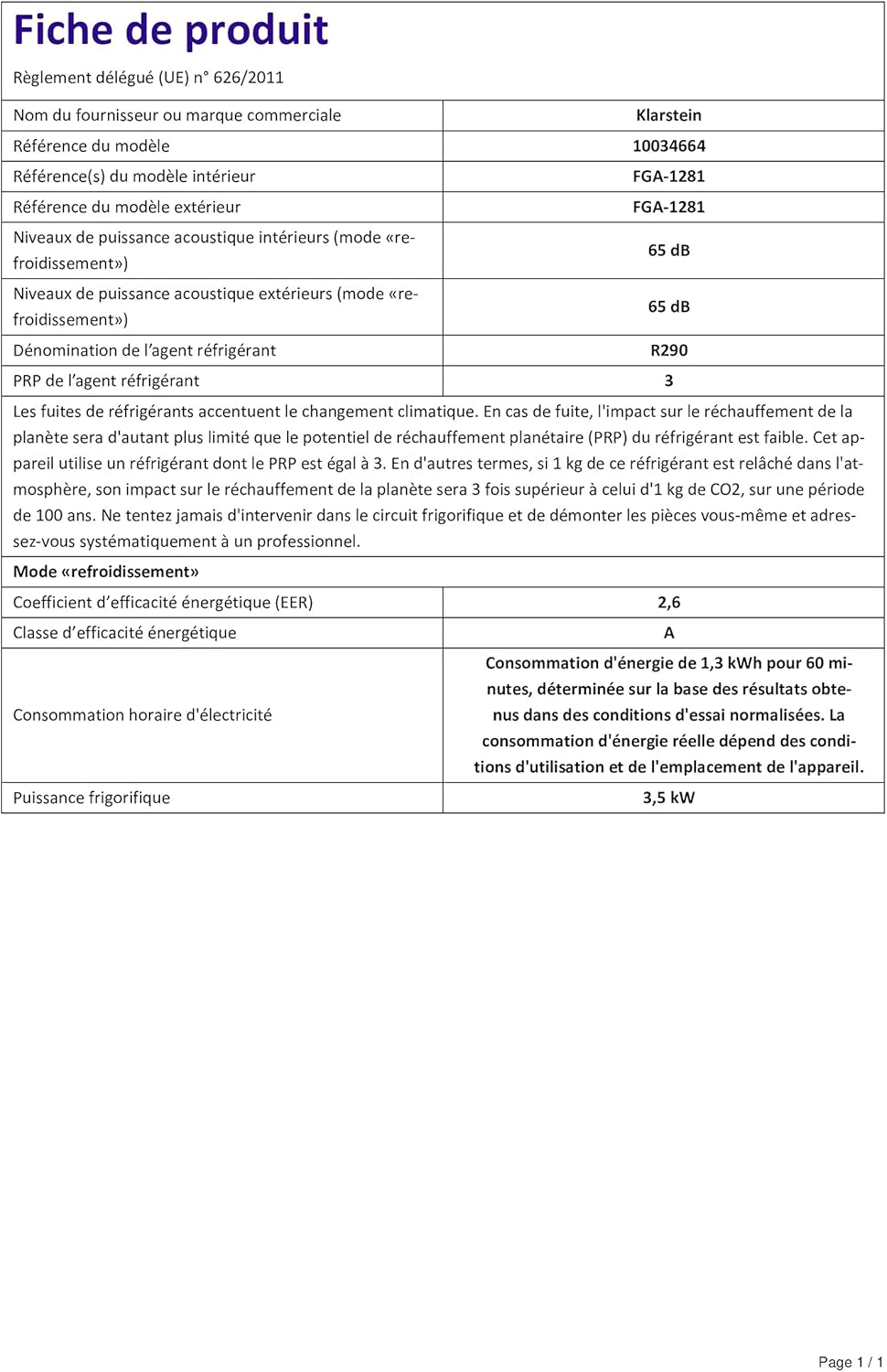 Kraftwerk Smart 12K Climatiseur Mobile - 12,000 BTU, WiFi & App Control, Ventilation 3 Niveaux