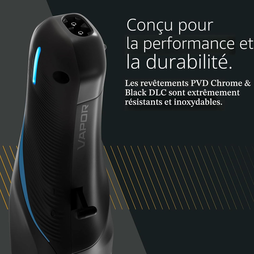 Tondeuse lithium-ion en acier inoxydable Gold Express 18 carats