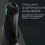 Tondeuse lithium-ion en acier inoxydable Gold Express 18 carats
