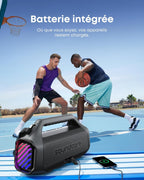 Boom 2 Plus Enceinte Bluetooth puissante, 140W, 2+2 canaux stéréo, BassUp 2.0, IPX7
