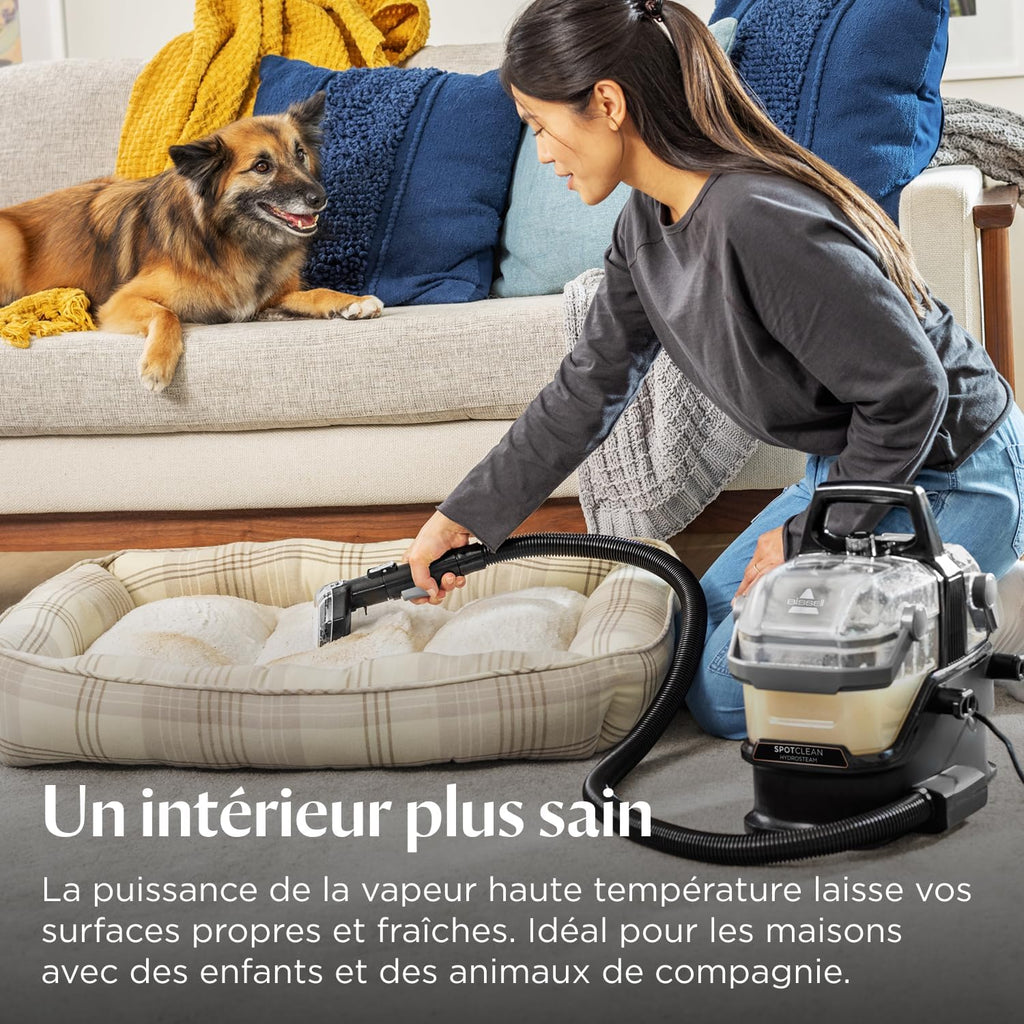SpotClean HydroSteam, Shampouineuse Canapé, Moteur Puissant de 1000W, 3689N