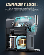 Machine à Granités 2,6 L,Slush Machine sans Glace, avec Autonettoyage, 5 Modes Préréglés