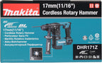 Perforateur SDS-Plus 18V LXT Li-Ion 1,2 J (Machine seule) - DHR171Z