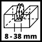 Rainureuse TE-MA 1700  - 1700 W, Livré en sac + 4 disques diamant