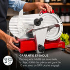 Trancheuse électrique MSX254, épaisseur de la coupe 0-12 mm, aiguiseur intégré