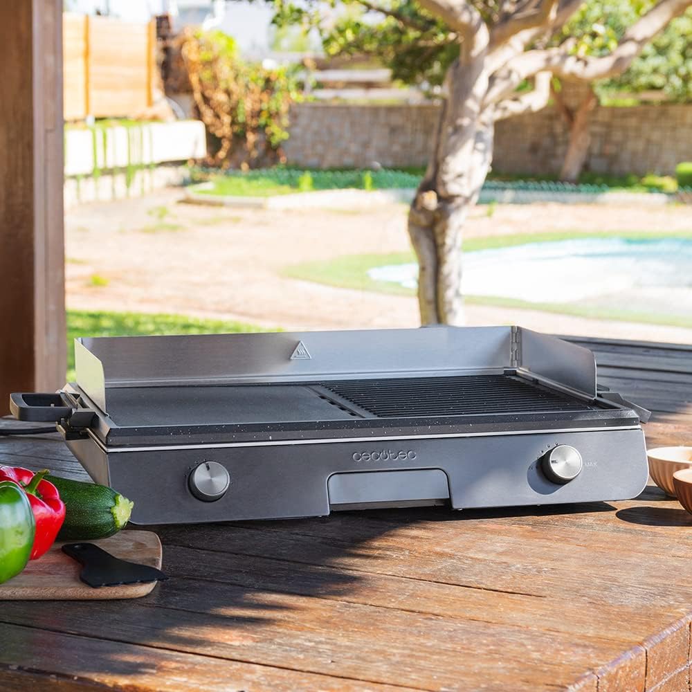 PerfectRoast 3000 Barbecue électrique en inox, 3000 W, thermostat réglable