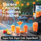 SuperSlush Machine a Granita, 7-in-1 Slush Machine, Capacité 2L, 7 Programmes Prédéfinis, SLFR1BK