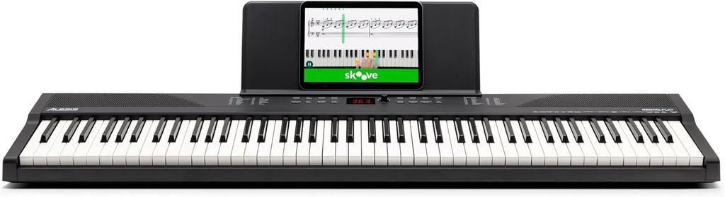 Piano Numérique 88 Touches avec 480 Sons, Haut-Parleurs, Sac de Transport, Support, Casque