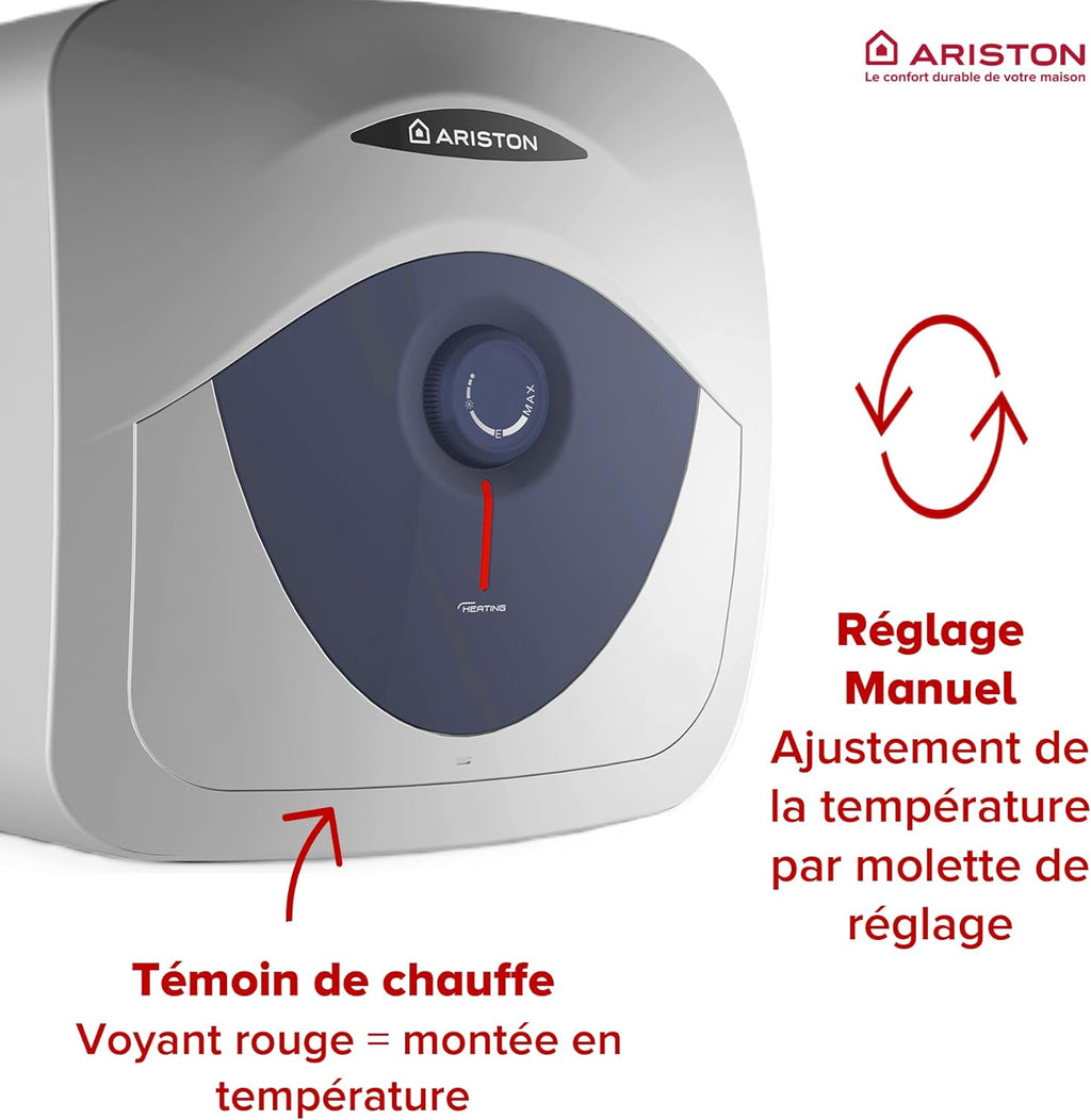 Blu Evo RS – Chauffe-eau Électrique 15 litres, Compact Sous-Evier, Puissance 2000W