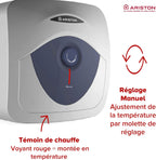 Blu Evo RS – Chauffe-eau Électrique 15 litres, Compact Sous-Evier, Puissance 2000W