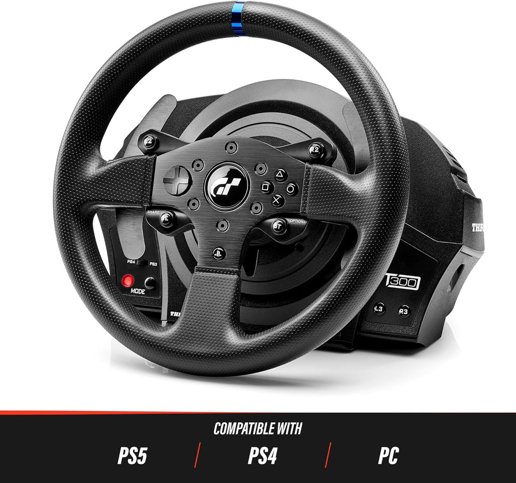 T300 RS GT - Ensemble volant et pédales de course hautes performances avec retour de force
