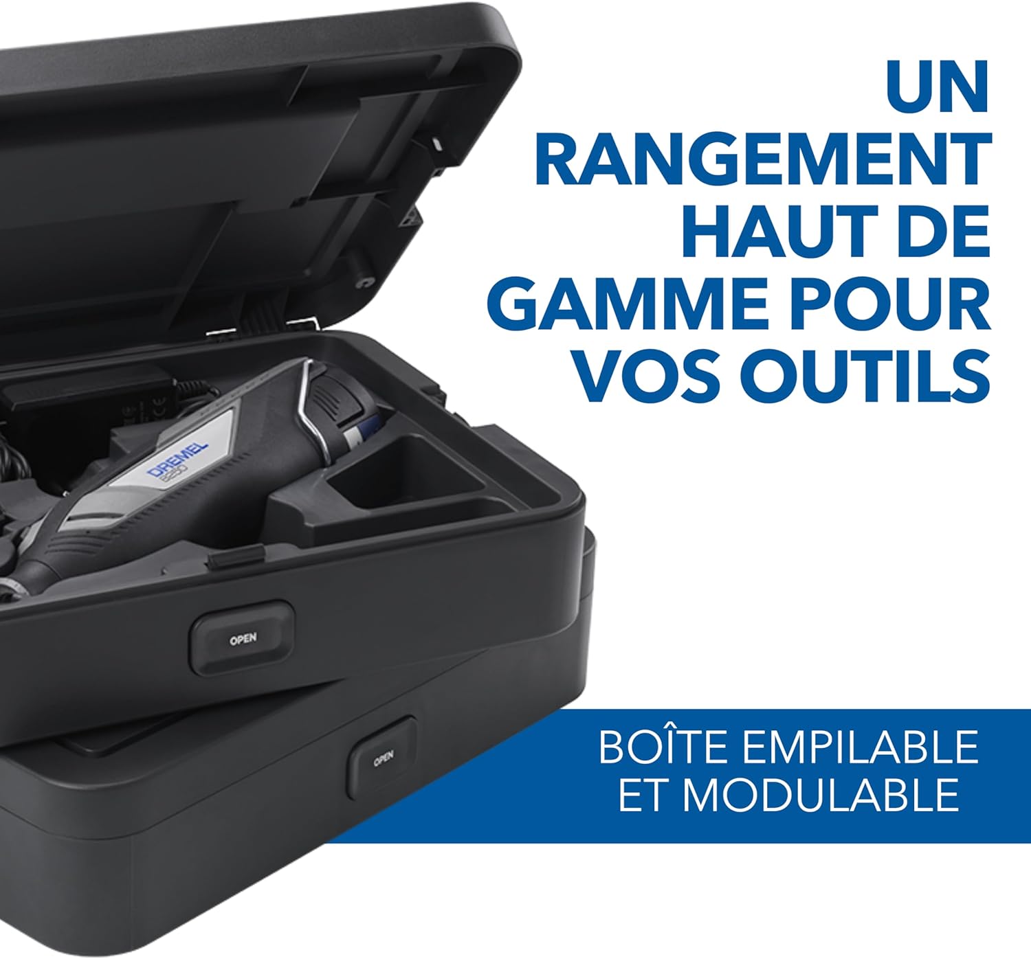 8250 Outil rotatif sans fil 12 V 5 000-30 000 tr/min Kit d'outils multifonctions sans balais avec boîte Dremel