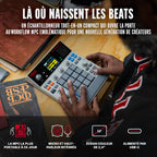 Professional MPC Sample - Portable Autonome avec Batterie Rechargeable, USB-C, Haut-Parleur et Micro
