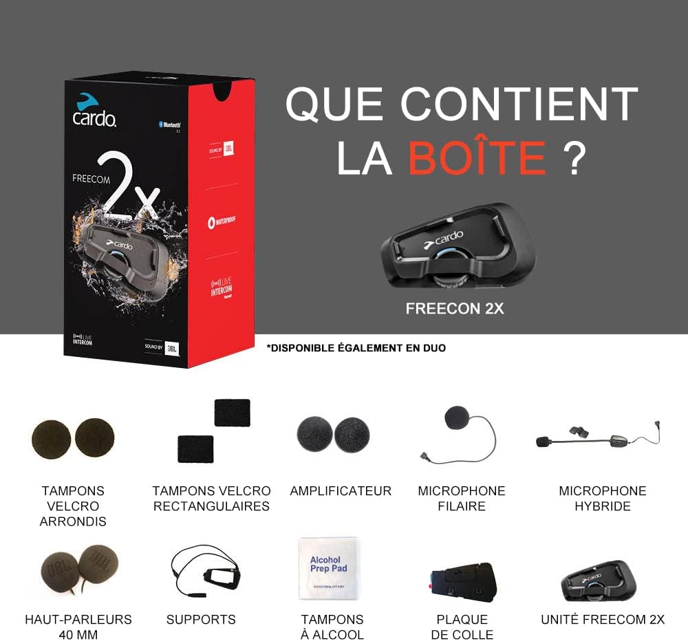 FREECOM 2X - 1 unité, Bluetooth casque