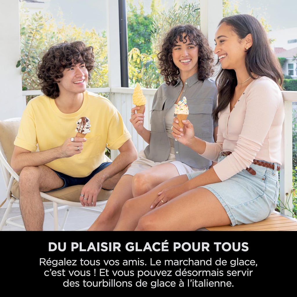 CREAMi Scoop et Swirl Machine a Glace et Sorbetière, 13 modes, Avec 2 pots, NC701EU