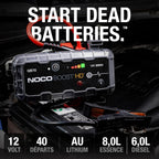 Booster de batterie portable GB70 UltraSafe 2000A, démarreur d'urgence pour batterie au lithium 12 V