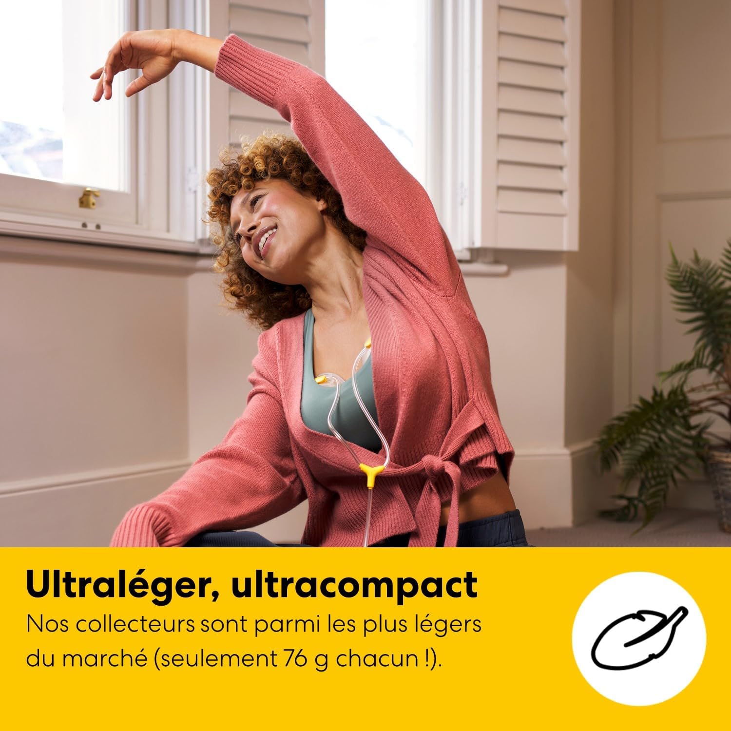 Tire-lait double électrique Freestyle Mini Hands-Free avec collecteurs mains libres et batterie rechargeable