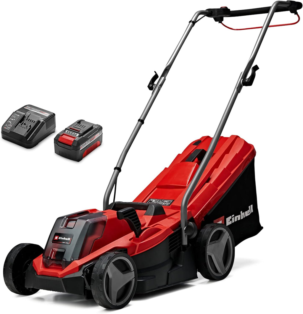 Tondeuse à Gazon sans Fil GE-CM 18/33 Li Kit Power X-Change, Livré avec Batterie 4,0 Ah et Chargeur