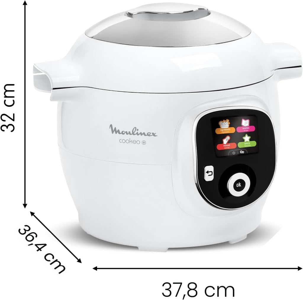Cookeo Multicuiseur intelligent 6L, Ecran intuitif, 1600W, Blanc, CE854110