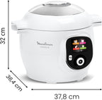 Cookeo Multicuiseur intelligent 6L, Ecran intuitif, 1600W, Blanc, CE854110