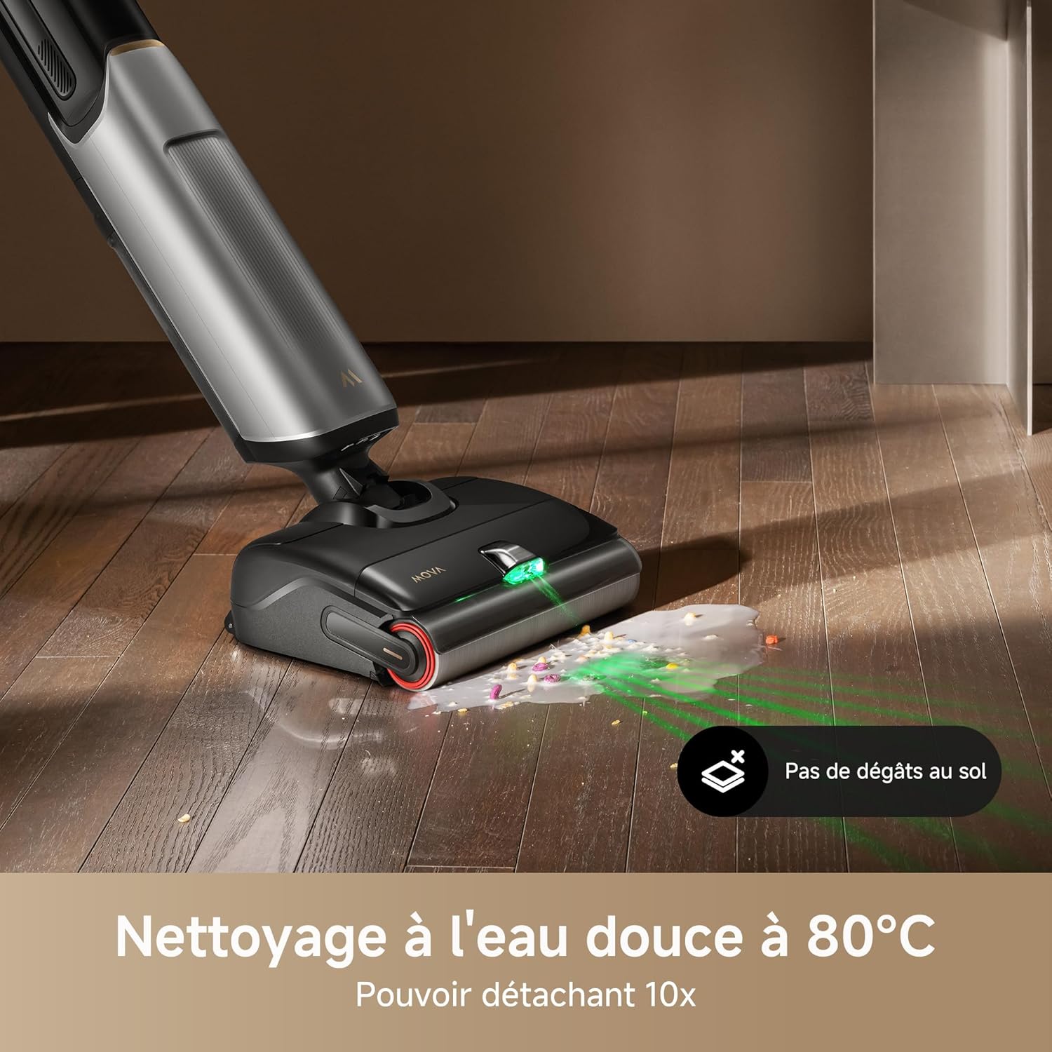 X4 Pro Aspirateur Humide et Sec, Lavage à l'eau Chaude, Anti-enchevêtrement, Auto-Nettoyage à 100 C