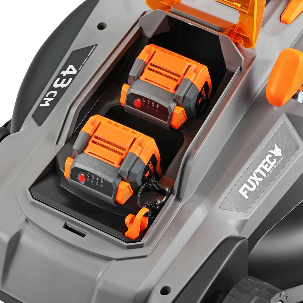 Tondeuse à Gazon sans Fil 40V (2x20V) E2RM43 Set Batteries et Chargeur - Hauteur De Coupe Variable