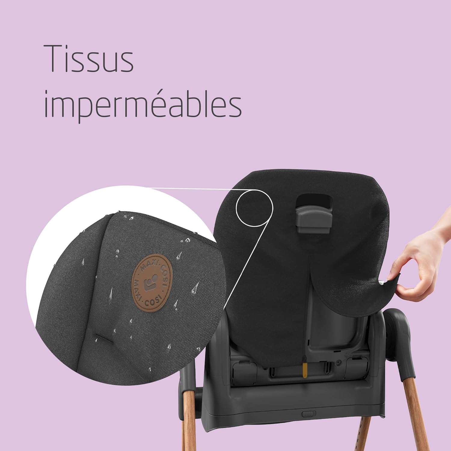 Minla Chaise Haute Bébé Evolutive, Chaise Haute Bébé, 9 Hauteurs Réglables, 5 Différentes Inclinaisons, Pliage compact