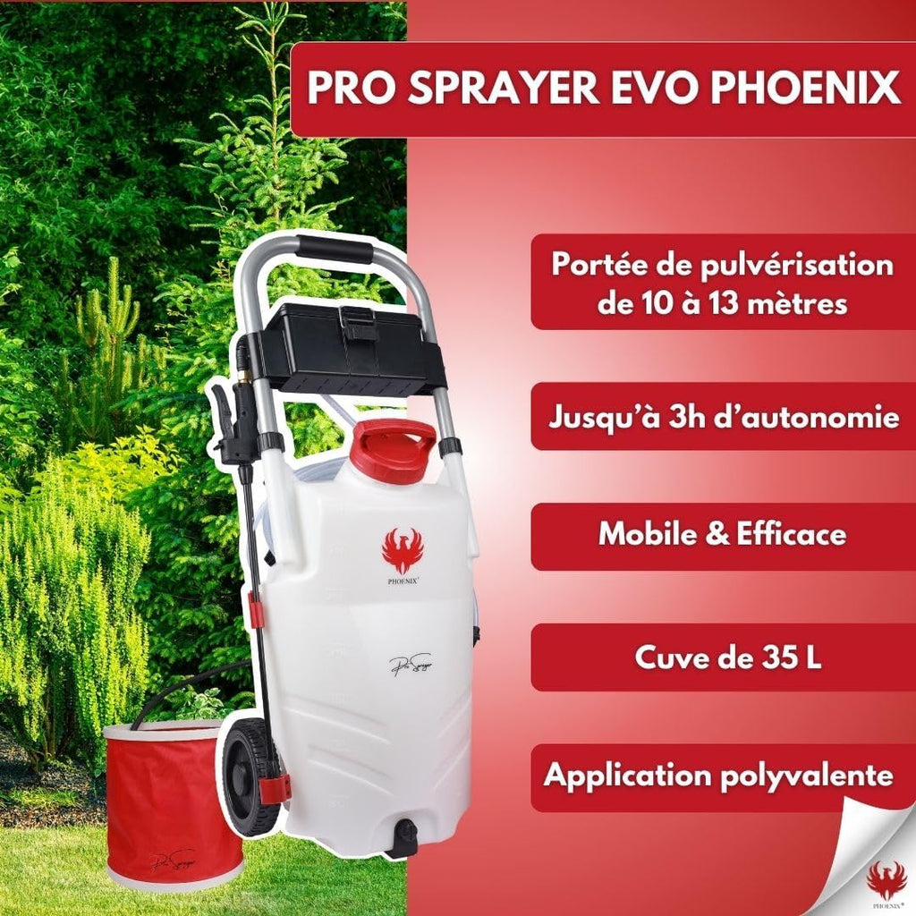 Pro Sprayer Evo Pulvérisateur Électrique 35L - 1 Batterie Lithium 18V - Portée 10m