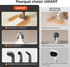B400 Vapeur et Chauffage Shampouineuse Canapé Professionnel，Aspiration Puissante 18Kpa avec 4 Accessoires