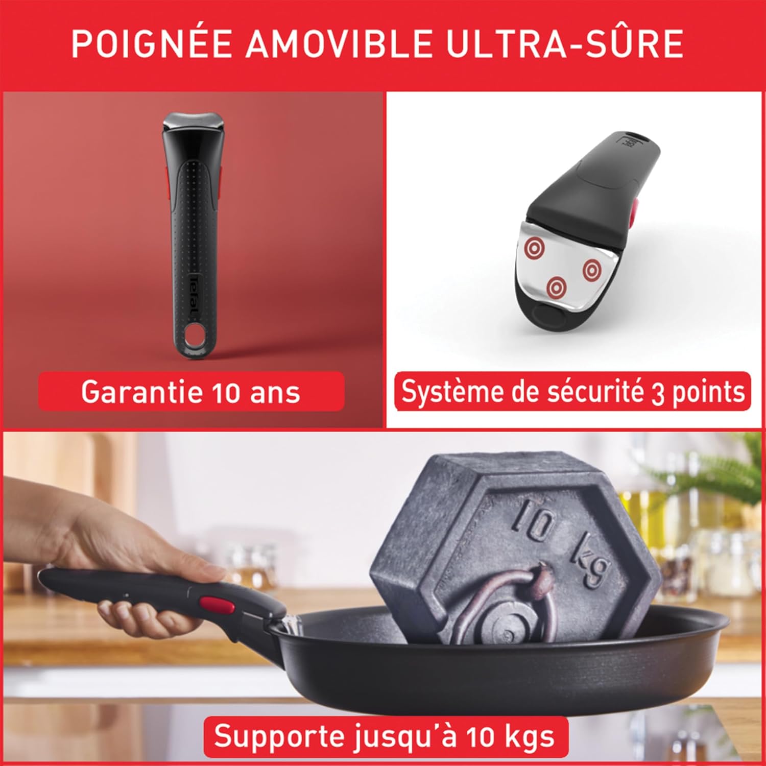 Ingenio Batterie cuisine 20 pcs, Acier inoxydable, Compatible lave-vaisselle, Emotion L897SJ04