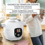 Cookeo Multicuiseur intelligent 6L, Ecran intuitif, 1600W, Blanc, CE854110