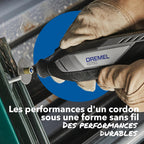 8250 Outil rotatif sans fil 12 V 5 000-30 000 tr/min Kit d'outils multifonctions sans balais avec boîte Dremel