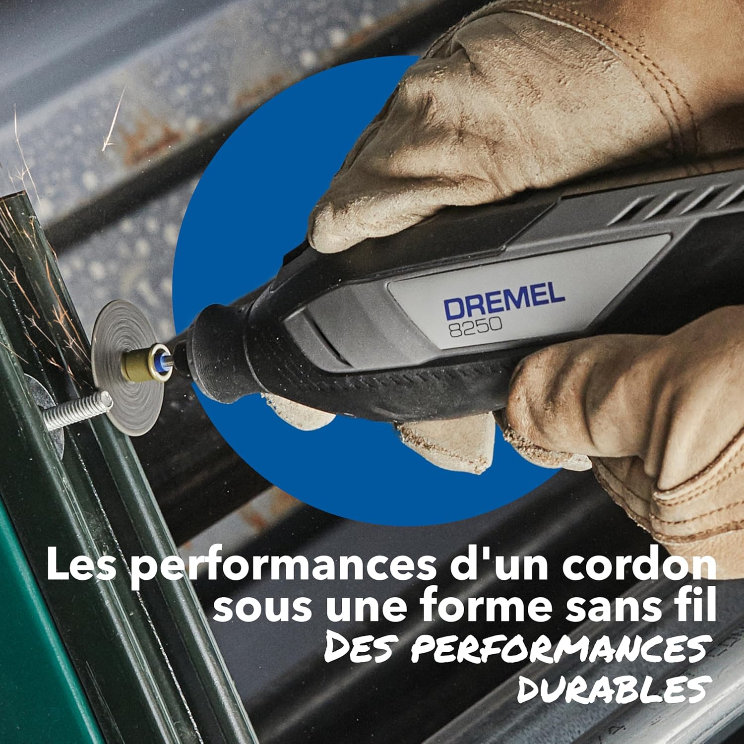 8250 Outil rotatif sans fil 12 V 5 000-30 000 tr/min Kit d'outils multifonctions sans balais avec boîte Dremel