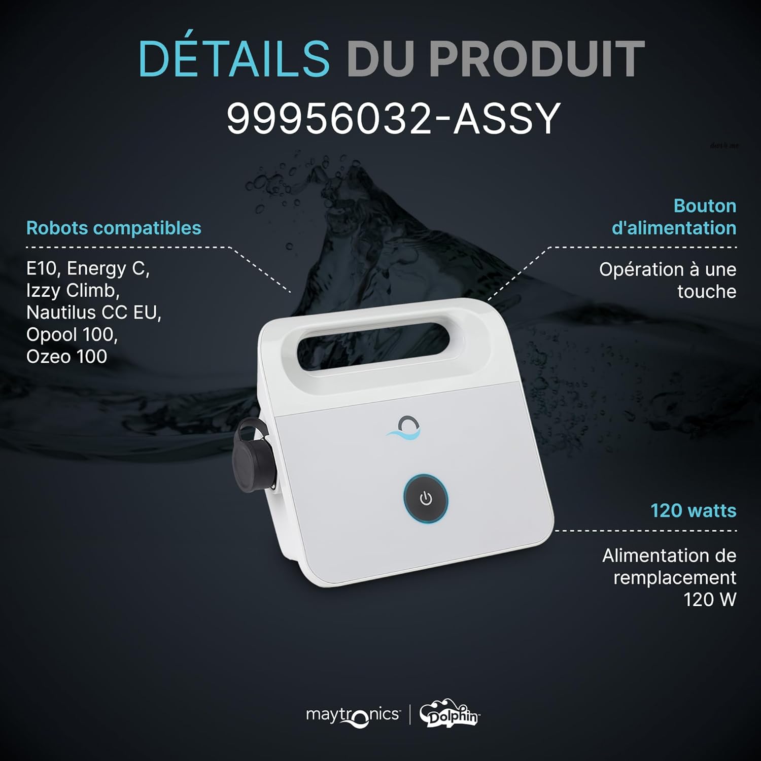Pièce détachée d'origine Alimentation Robot Basique - 99956032-ASSY
