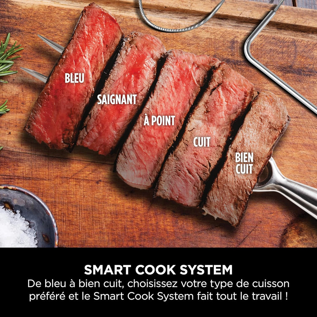 Woodfire Pro Connect XL Barbecue Électrique & Fumoir avec Contrôle d'Application, 7-en-1, OG901EUAMZ