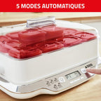 Multi Délices, Express Yaourtière 12 pots verre 140 ml, 5 programmes automatiques, YG661500