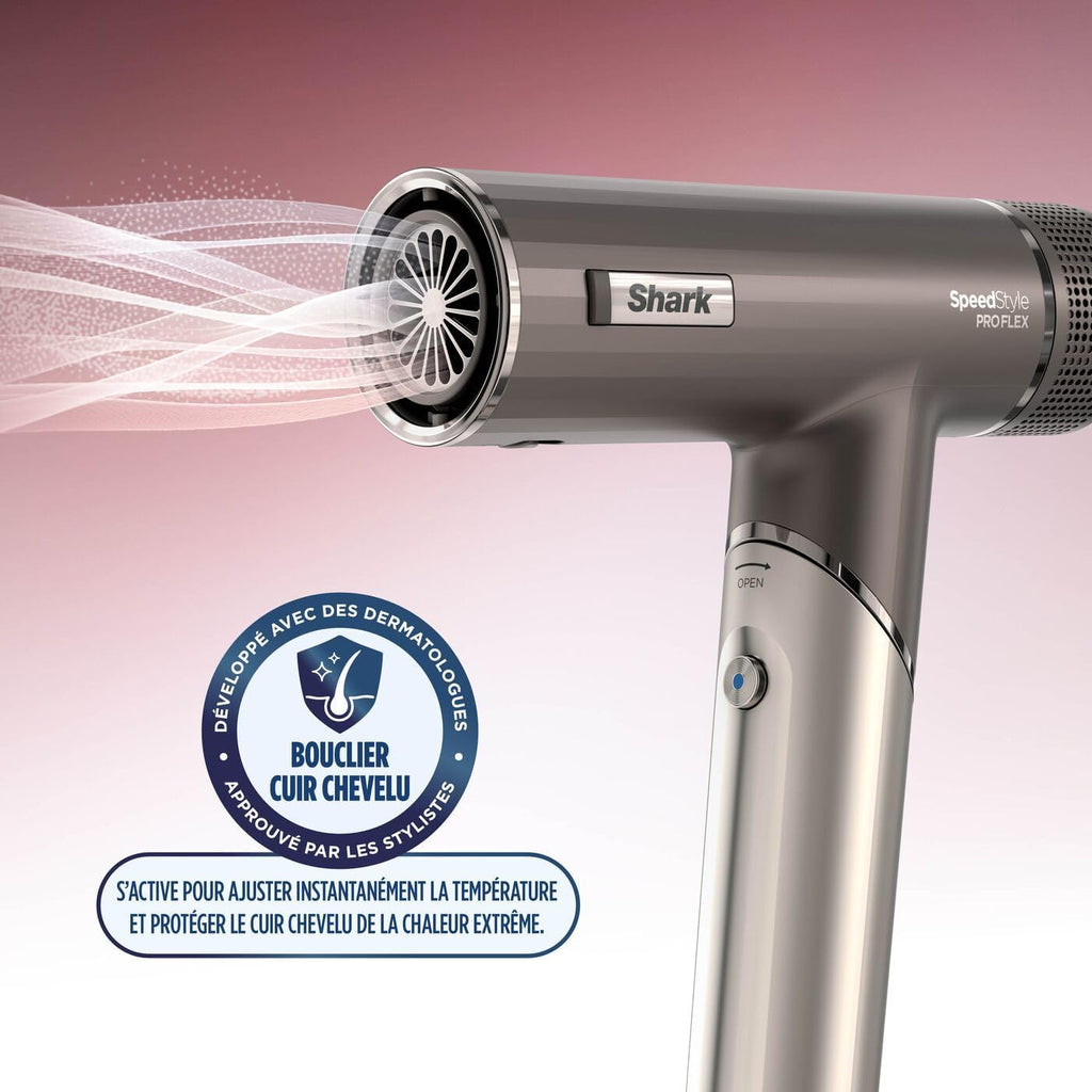 Sèche-cheveux ionique portable SpeedStyle Pro Flex : HD542EU, livré avec 4 accessoires de coiffage, technologie ionique négative