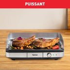 Maxi Plancha électrique avec protection contre les éclaboussures et Thermostat réglable CB690D12