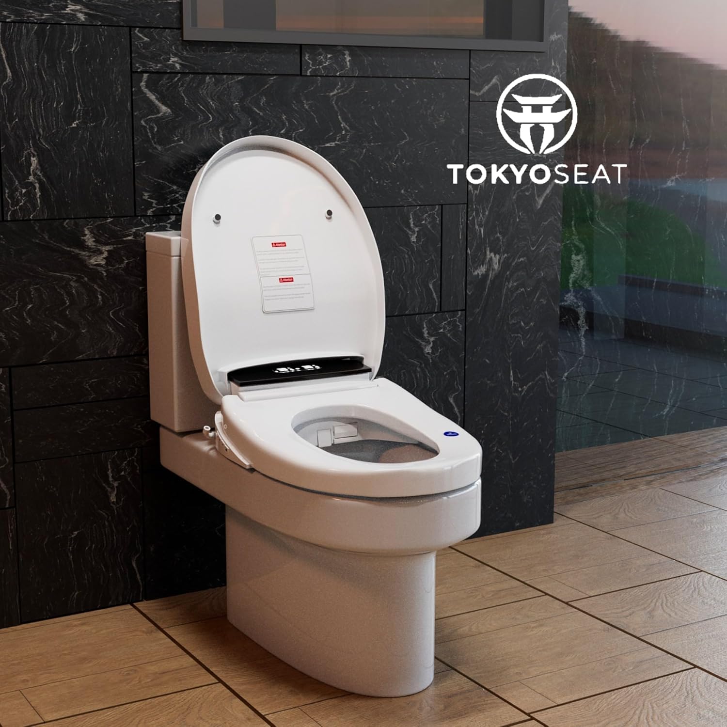 Abattant WC Japonais Electrique Lavant Séchant avec Chauffante et Innovante, Bidet WC eau chaude
