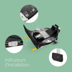 FamilyFix 360 i-Size, Base de Siège-auto pivotant, ISOFIX, Verrouillage rotation TravelSafe