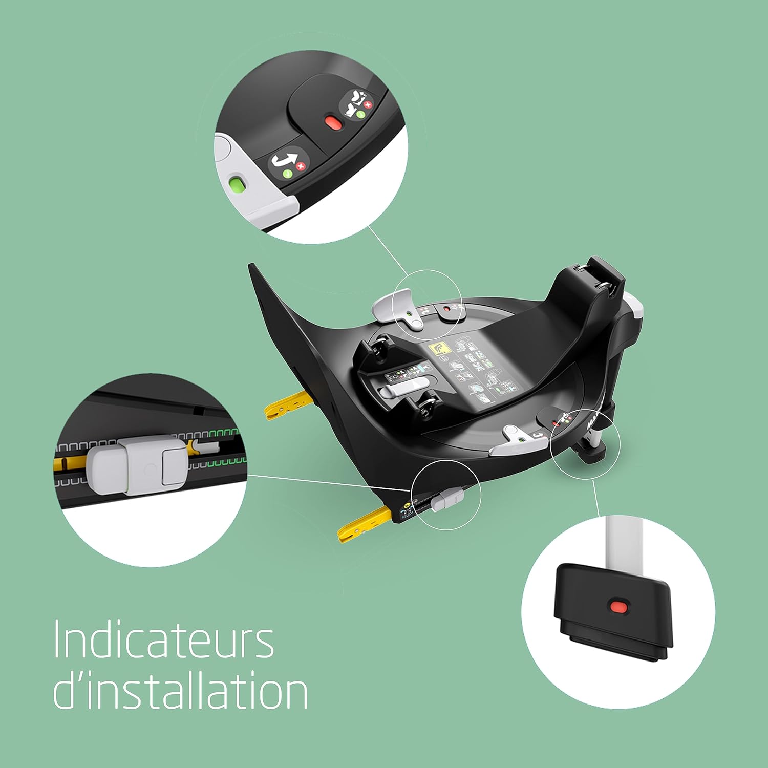 FamilyFix 360 i-Size, Base de Siège-auto pivotant, ISOFIX, Verrouillage rotation TravelSafe