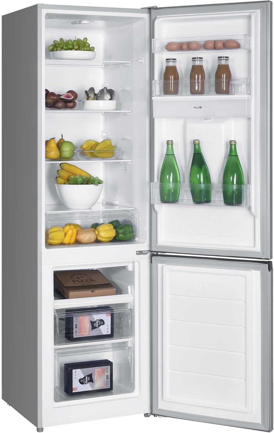 Refrigerateur combiné, congélateur bas, GCB262SL Silver, Capacité 262L, Classe E