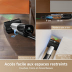 X4 Pro Aspirateur Humide et Sec, Lavage à l'eau Chaude, Anti-enchevêtrement, Auto-Nettoyage à 100 C
